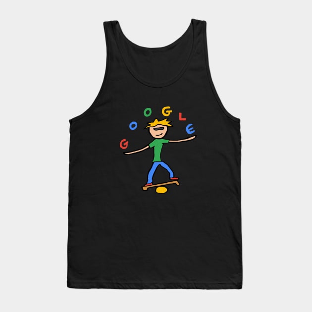 Google Juggler Tank Top by Mark Ewbie